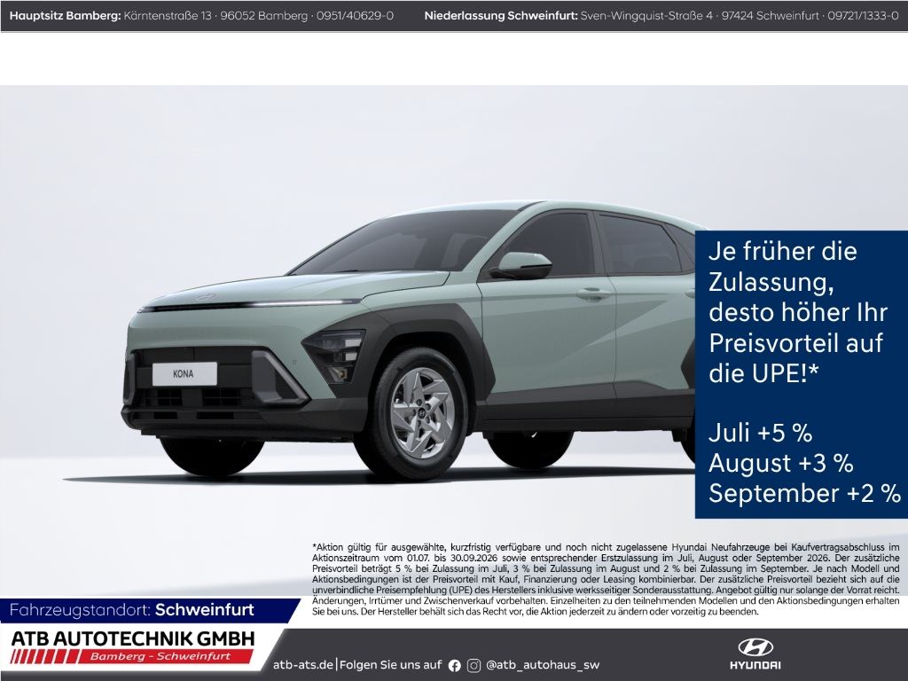 Hyundai KONA Select 1.6 T-GDi M/T 150 PS Navi LED ACC Ap