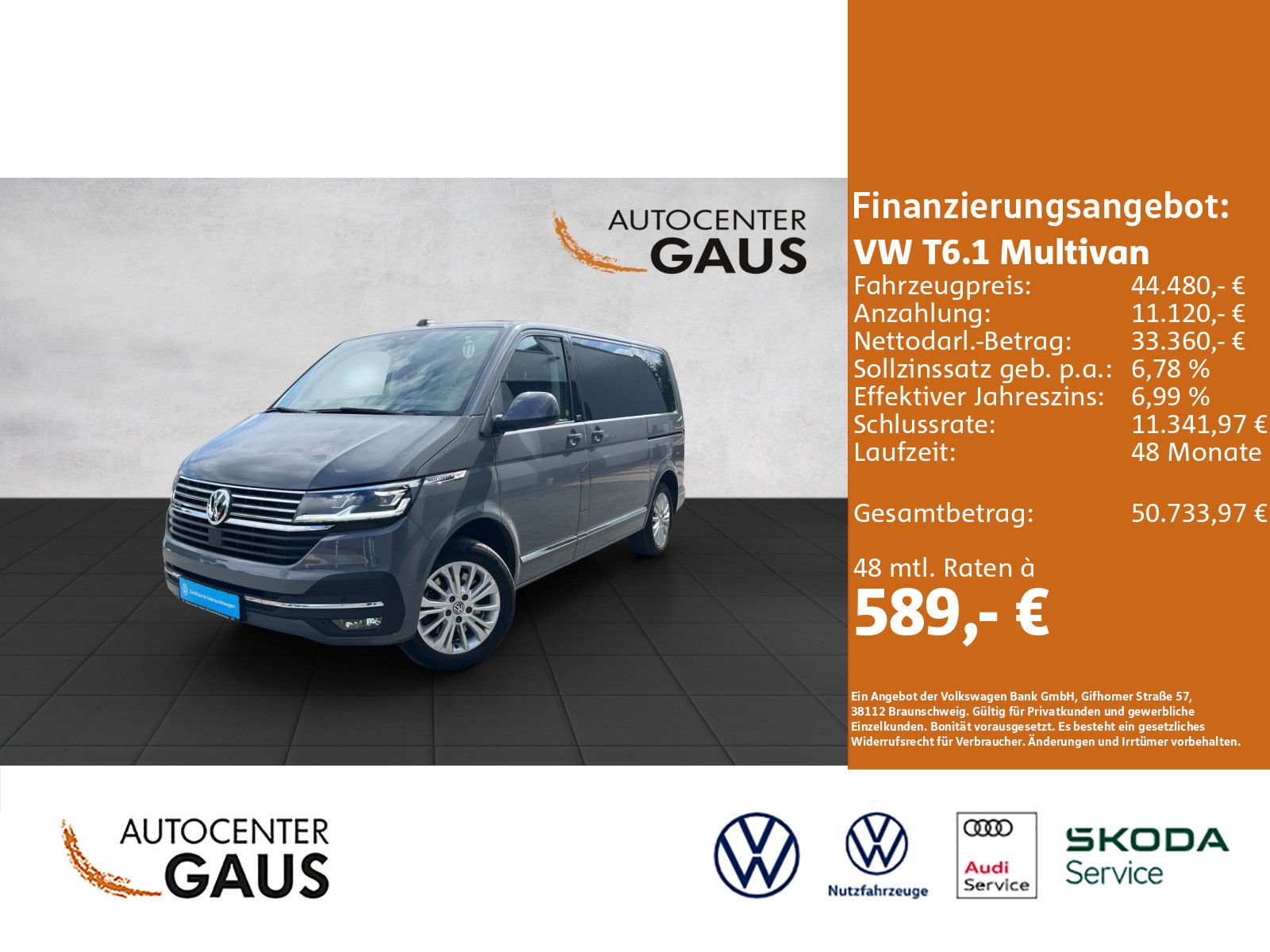 T6.1 Multivan Comfortline 2.0 l 150 kW TDI SCR B