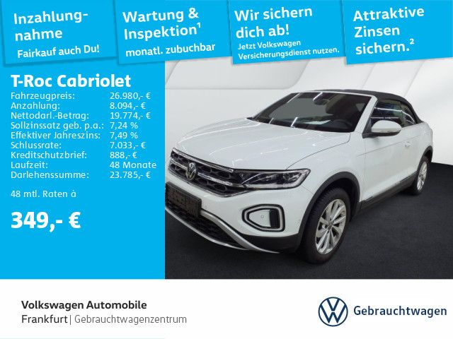 Volkswagen T-Roc Cabriolet 1.0 TSI Style Navi 17"Alu LED-Pl