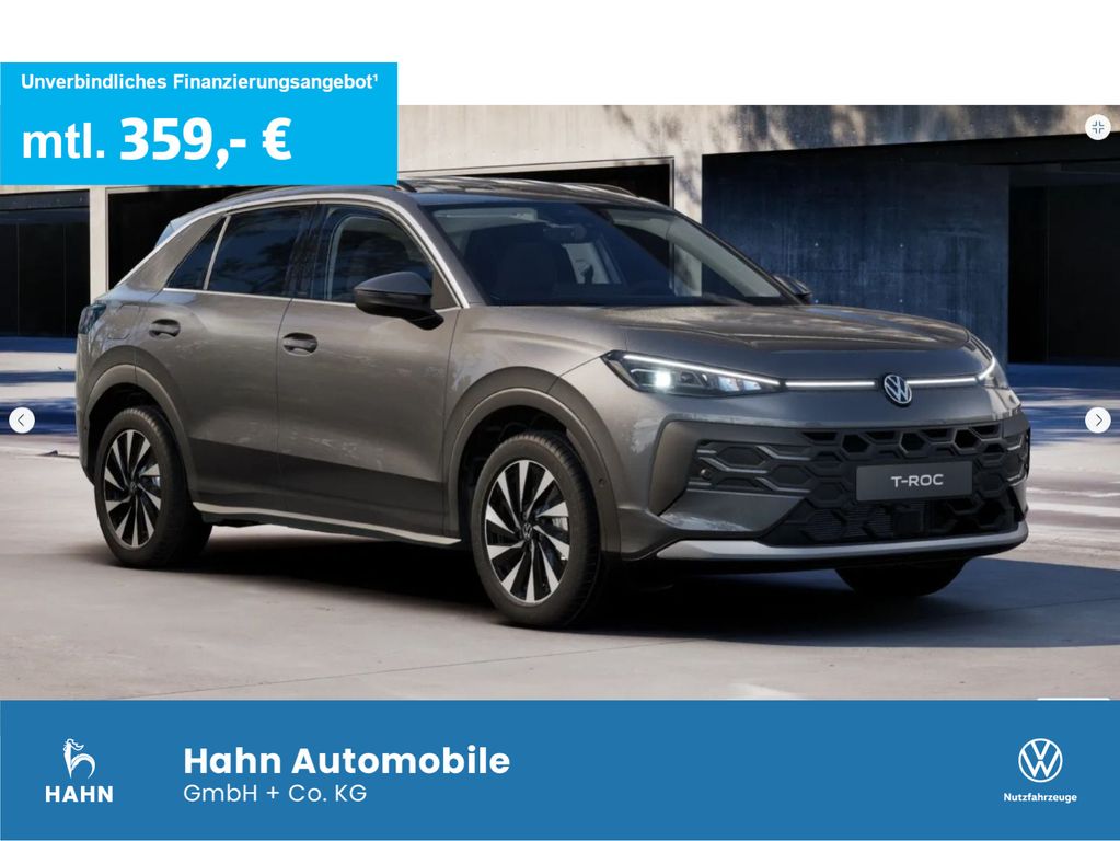 Volkswagen T-Roc Life 1.5 l eTSI OPF 116 PS DSG AHK Ganzjah