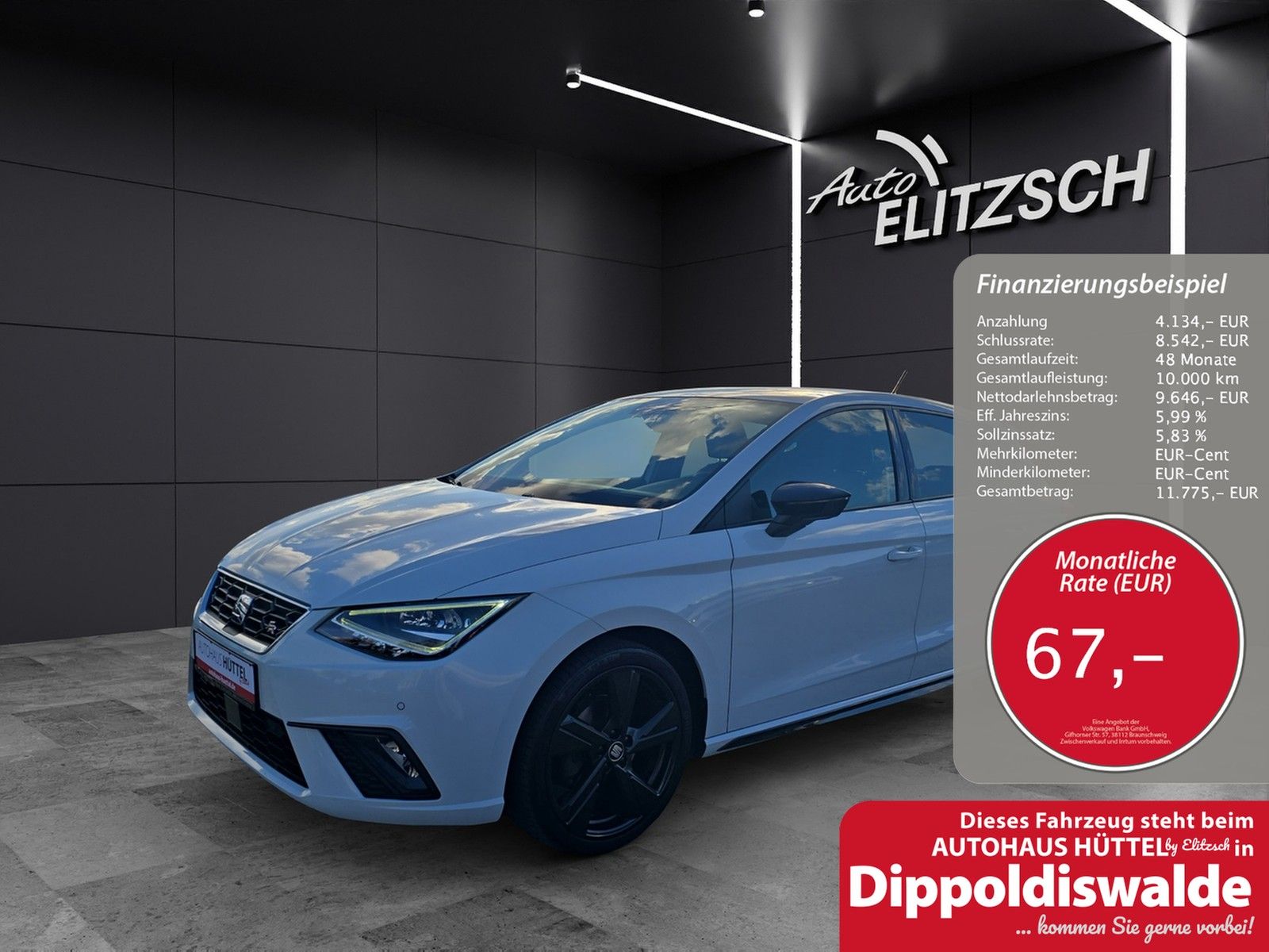 Fahrzeugabbildung SEAT Ibiza FR Black Edition 1.0 TSI KAMERA NAVI LED