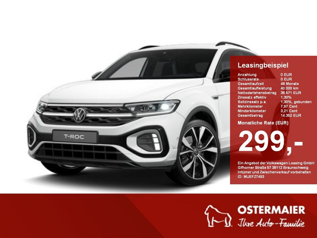 Volkswagen T-Roc R-Line 1.5TSI 150 PS DSG AHK,IQ.LIGHT,KEYL