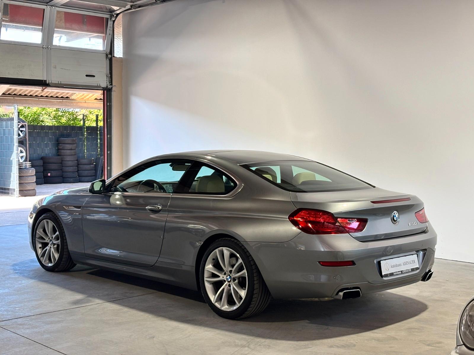 BMW 650i F13 xDrive Coupé V8 408 ch • BMW Individual • Cuir beige • Head-up • Toit pano • 19"