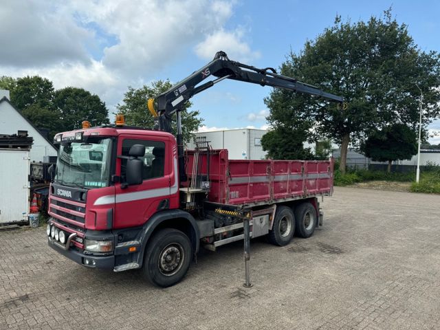 Scania 124C 380 6X4 MANUAL GEARBOX / HIAB 144B-3 DUO CR