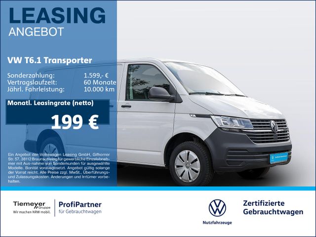 Volkswagen T6.1 Kasten 3-SITZE FLÜGELTÜREN KLIMA PDC