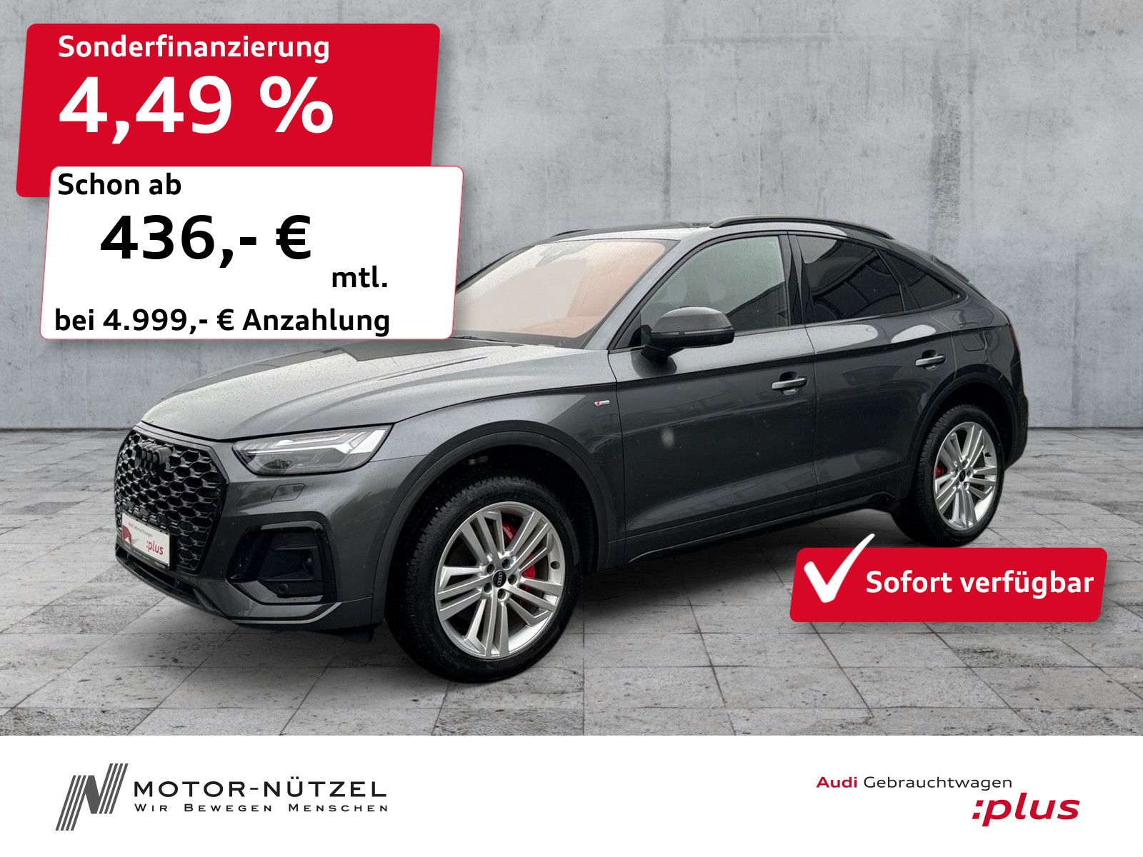 Audi Q5 Sportback 55 TFSI e QU S-LINE MATRIX+HuD+AHK