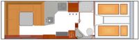 Phoenix Top Alkoven 7900 QRSL -Mod.26  -Echtglasfenster (16/17)