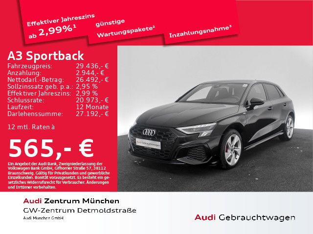 Audi A3 Sportback 45 TFSI e S tronic S line AHK/B&O/V