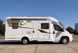 Carado T348 Hubstützen,el.Fahrradlift,neue Ausstattung - Carado Wohnwagen & Wohnmobile