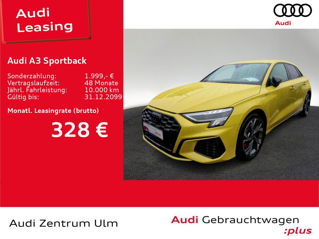 Abbildung Leasingangebot Audi A3 Sportback S line 45 TFSI e LED NAV KAM