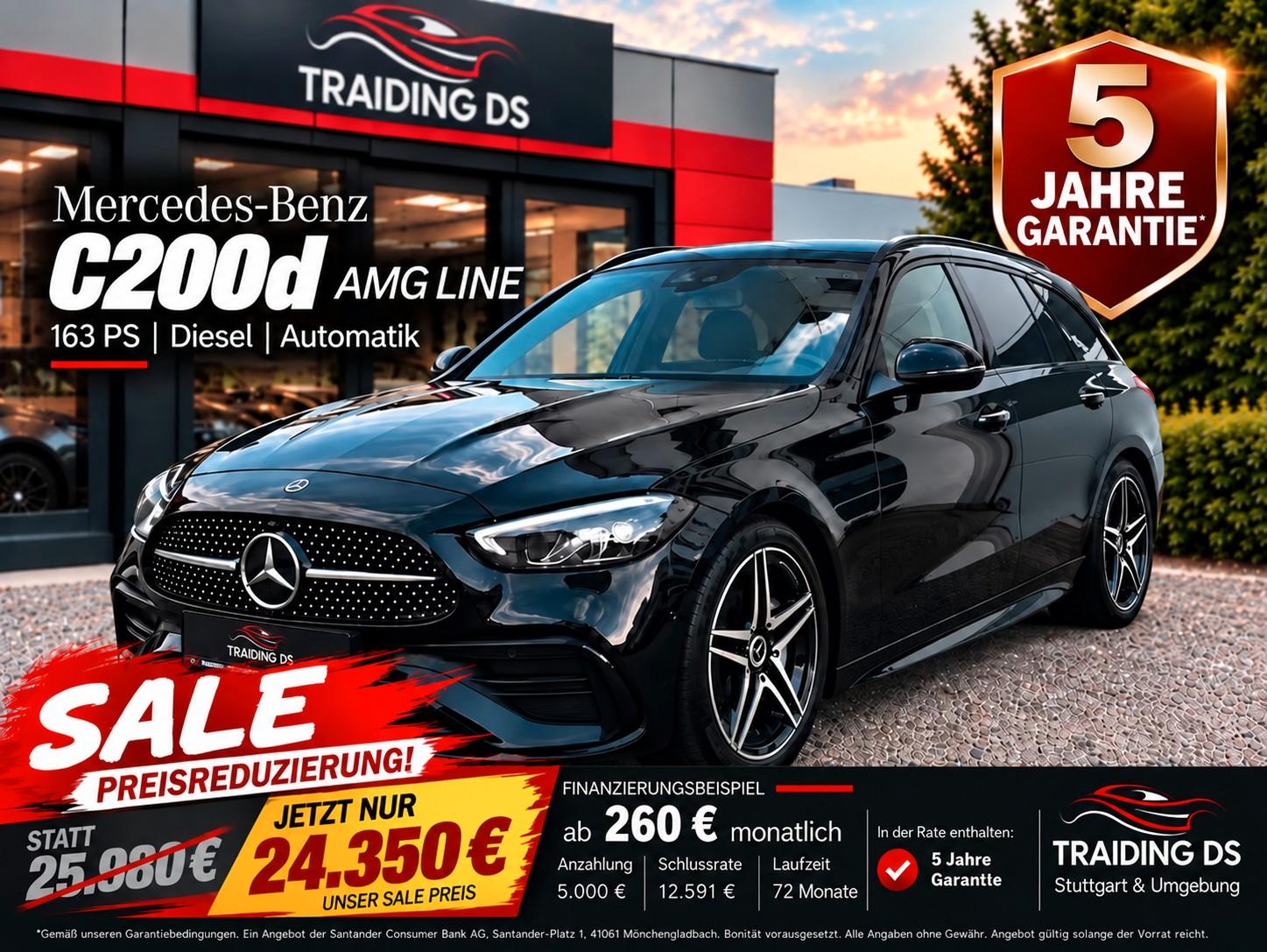 Mercedes-Benz C 200d *AMG LINE*| NIGHT | STAND HEITZ. | LEDER