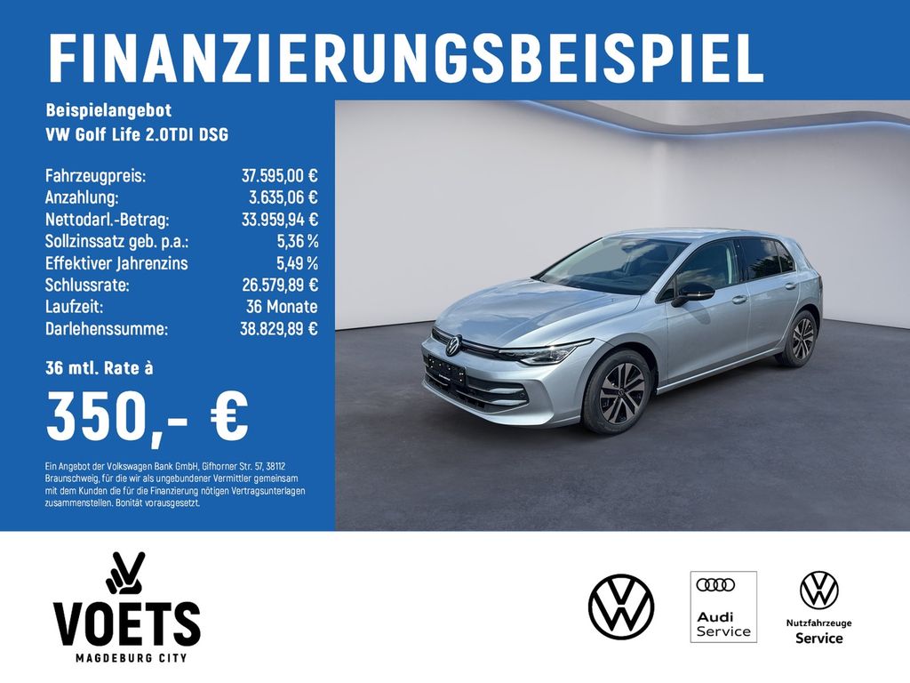 Golf Life 2.0TDI DSG Energy LED+NAVI+AHK+HUD+RFK