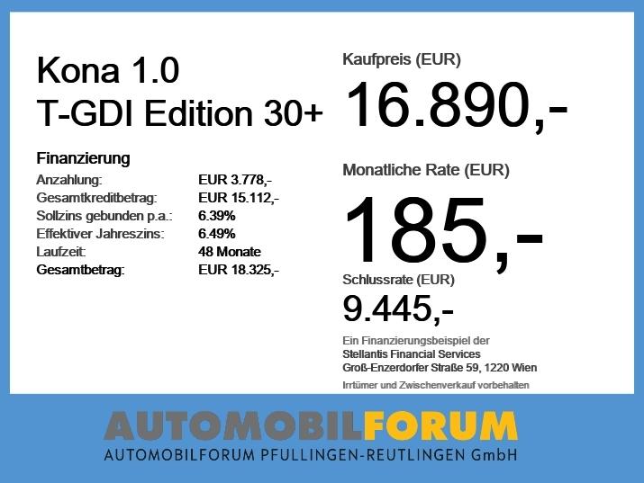 Hyundai Kona 1.0 T-GDI Edition 30+ DynLicht Facelift LED