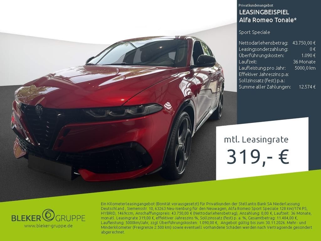 Alfa Romeo Tonale Sport Speciale
