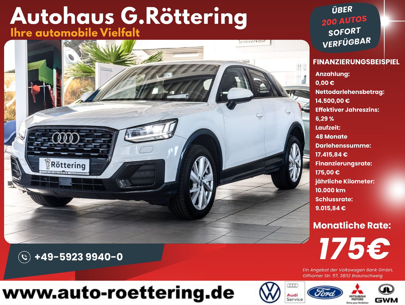 Fahrzeugabbildung Audi Q2 sport 1.6 TDI +LED +Bluetooth