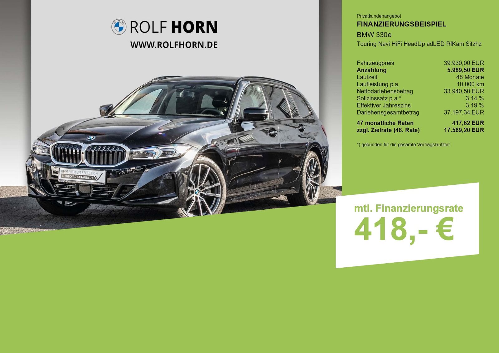 BMW 330e Touring Navi HiFi HeadUp adLED RfKam Sitzhz foto 3