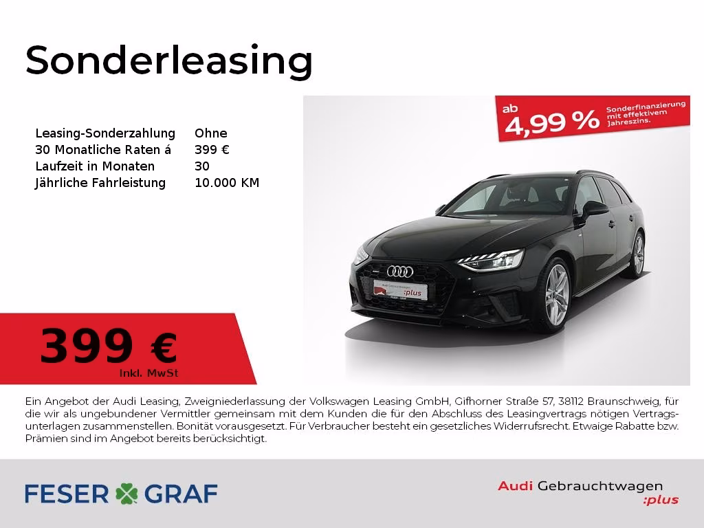Audi A4 Avant 45TFSI quattro s tronic S line Navi/AHK