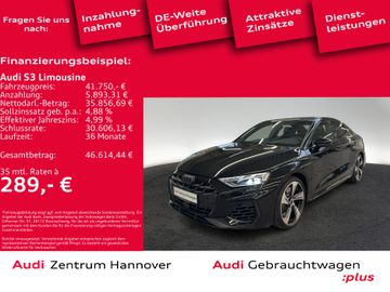 Audi Leasingangebot: Audi S3 Limousine 2.0 TFSI Kamera ACC LED virtual Nav