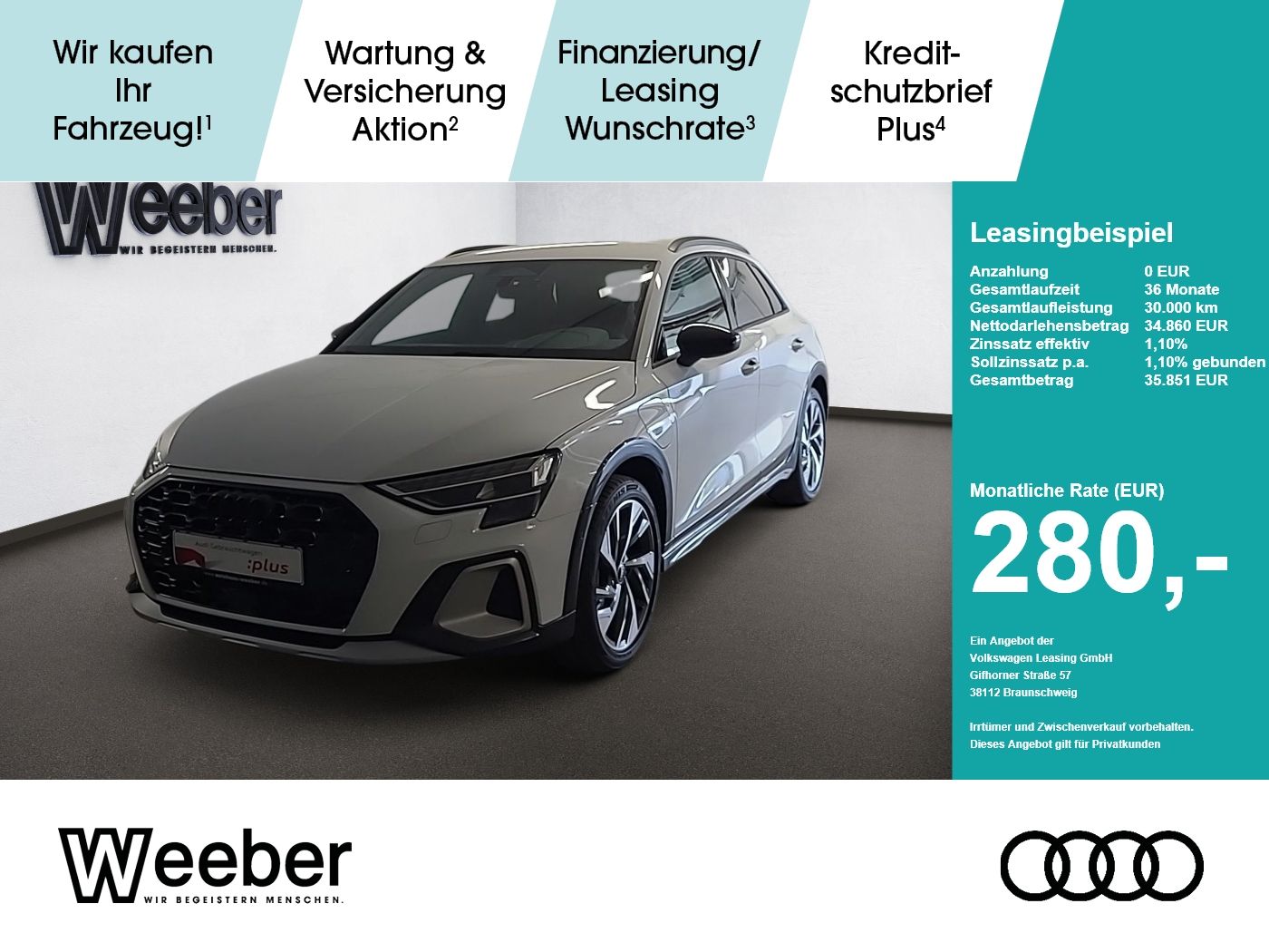 Audi A3 allstreet S line Hybrid *AHK*MATRIX*SONOS*KAM