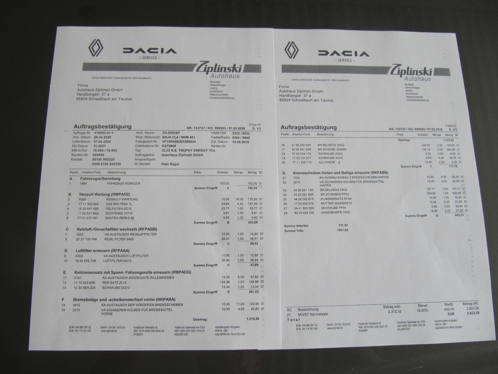 Renault Clio Sport Trophy+ Insp.Bremsen+ TÜV + NEU +