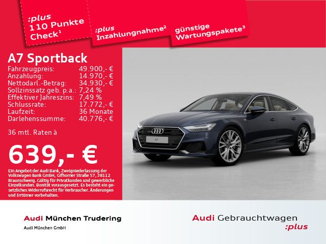 Audi A7 Sportback 55 basis TFSI qu. S line Matix Pano