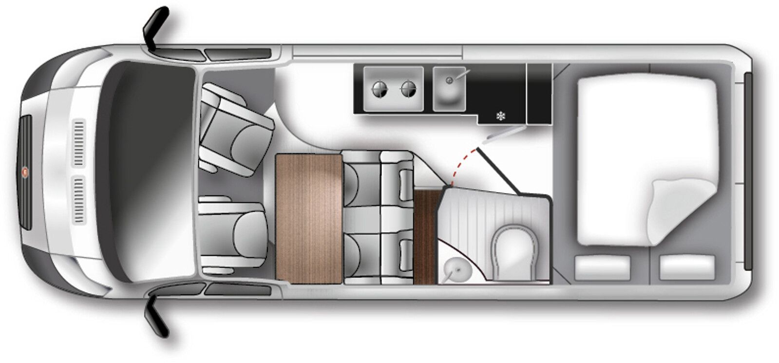 Fahrzeugabbildung Westfalia Columbus 601 D 180 PS Autom.Maxi,10Uconnect,LED