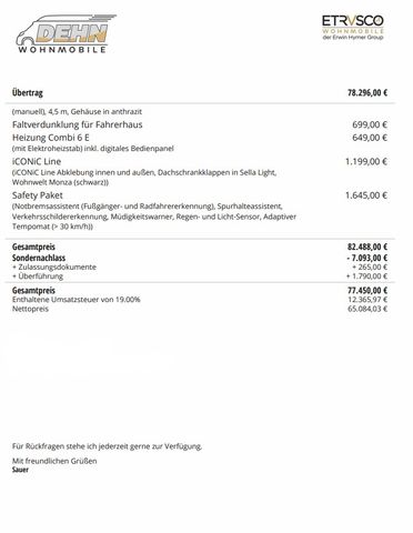 Etrusco T 7400 SBC 7.093,00 € Sondernachlass!