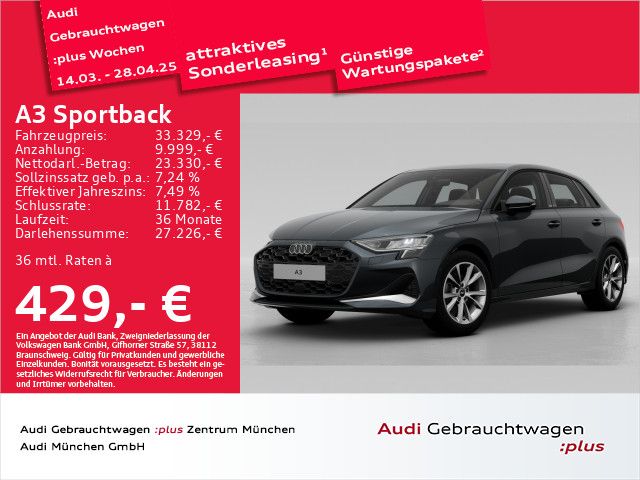 Audi A3 Sportback 35 TFSI S tronic advanced ACC/Virtu