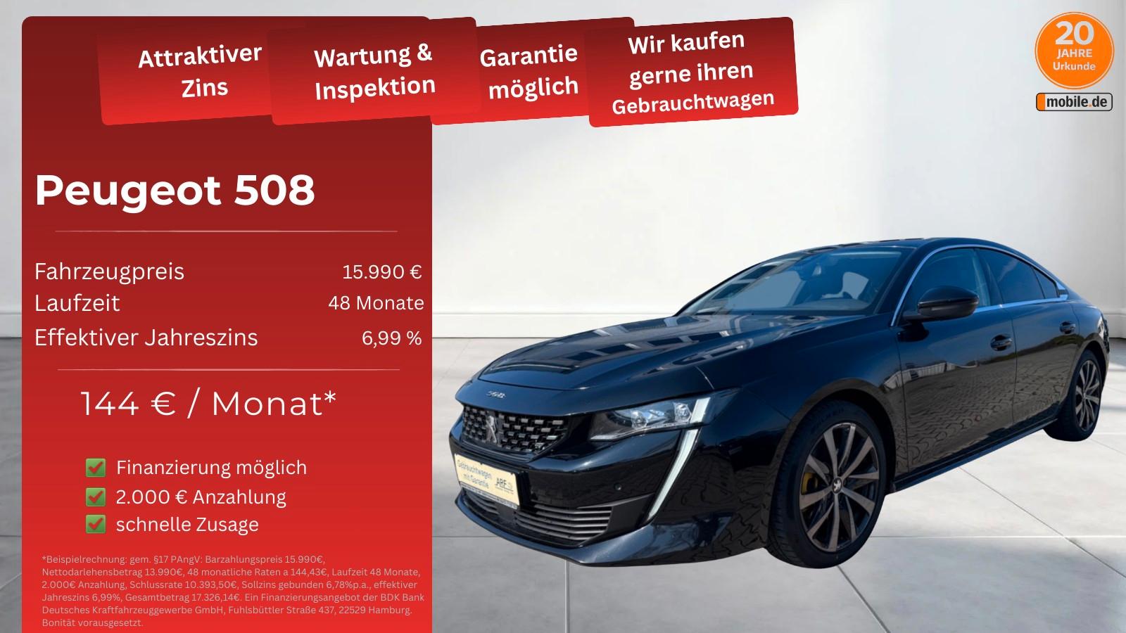 Peugeot 508 Allure *LED/KAMERA/NAVI* TÜV & SERVICE NEU