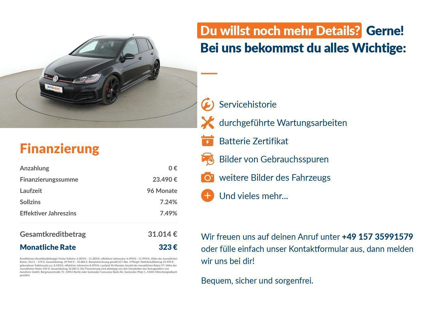 Volkswagen Golf VII 2.0 TSI GTI TCR Aut.*PANO*DYNAUDIO*CAM*