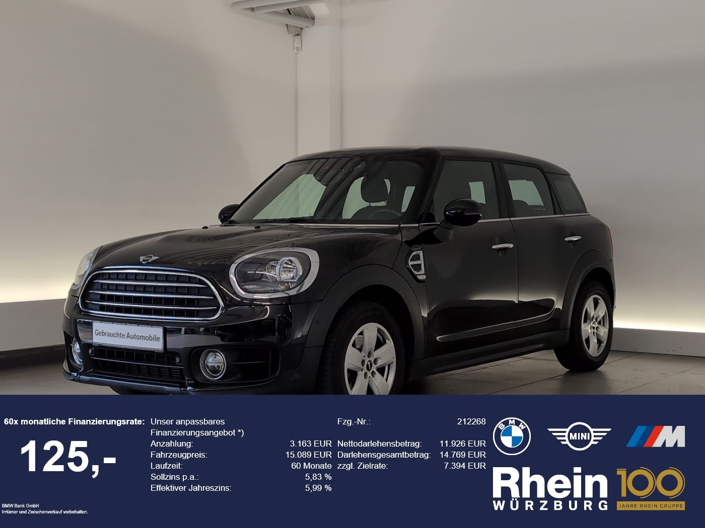 MINI Cooper Countryman PDC vo+hi/SHZ/Apple PDC vo+hi/