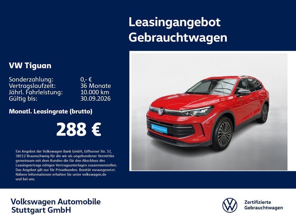 Tiguan Life 1.5 TSI  DSG Navi AHK Kamera