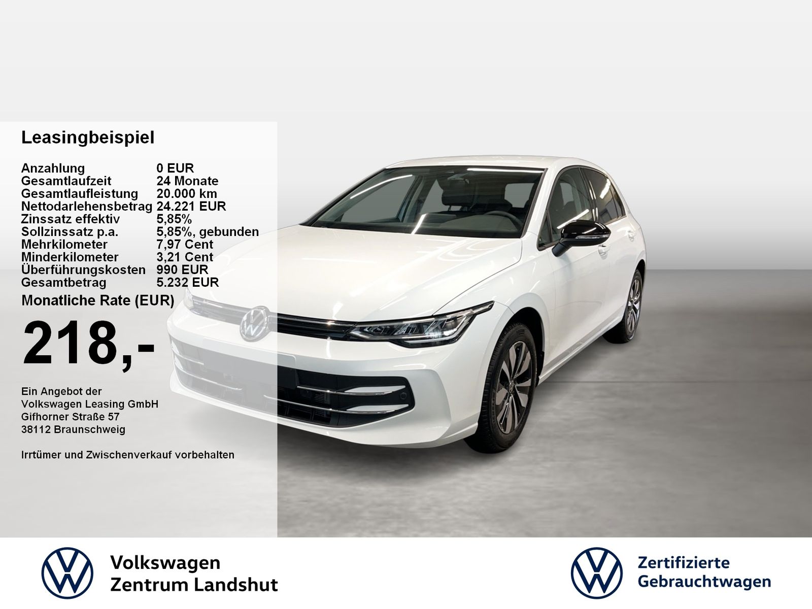 Volkswagen Golf VIII Goal 1.5 TSI ACC DynLicht Kam. LED PDC