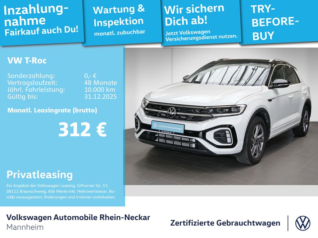 Volkswagen T-Roc 1.5 TSI R-Line DSG AHK Navi Kamera uvm