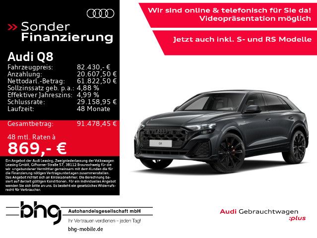 Audi Q8 50 TDI AirSuspension AHK Pano B&O Standhzg foto 2
