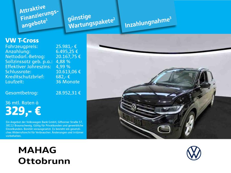 Volkswagen T-Cross Style 1.5 TSI LED Navi ParkPilot App DSG