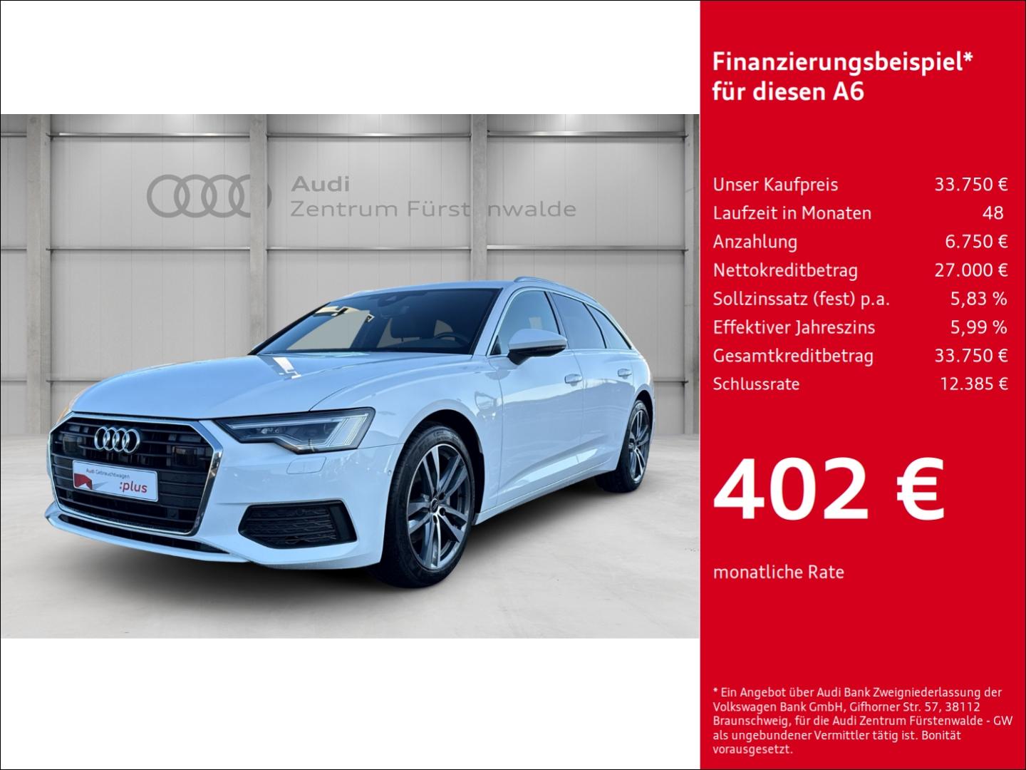 Audi A6 Avant 40 TDI S tronic AHK-klappbar Navi Digit