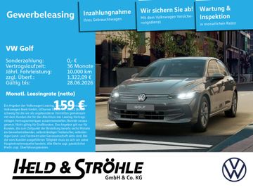Volkswagen Leasingangebot: Volkswagen Golf Life 1.5 TSI Gewerbeleasing ab 159€ Netto