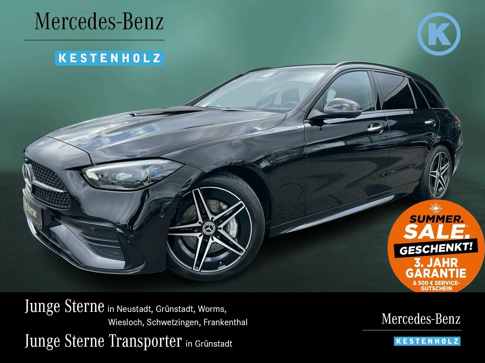 Mercedes-Benz C 200 d T AMG+NIGHT+SPORTSITZE+KEYL+SHZ+AMBIENTE