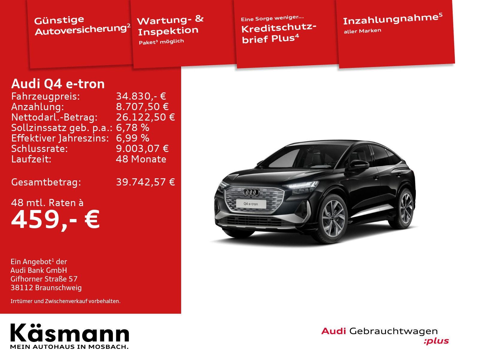 Audi Q4 e-tron Sportback 50 qu 2x S line MATRIX HUD imagem 2