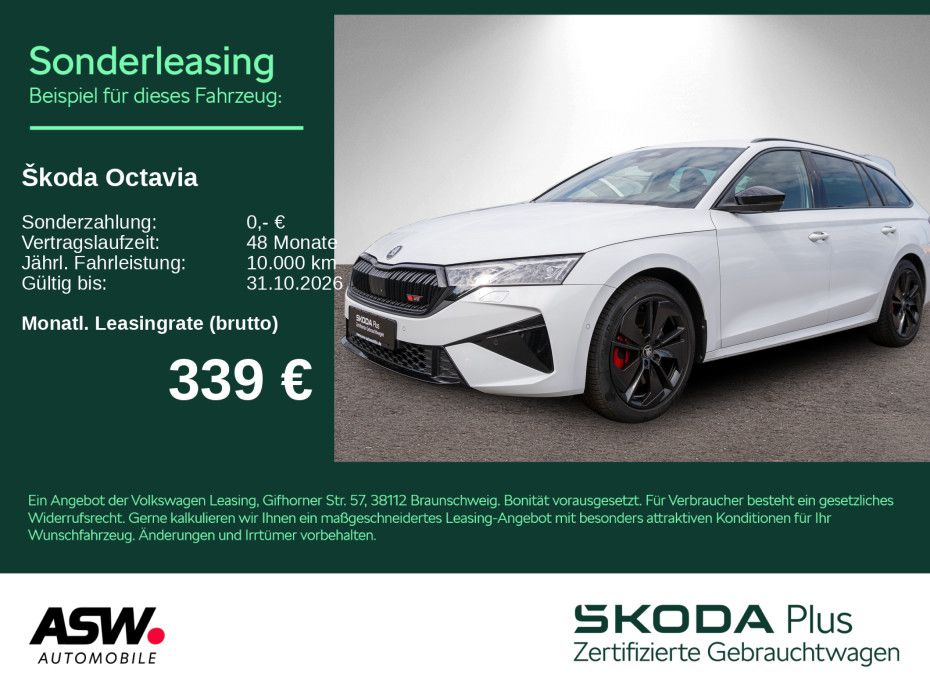 Octavia RS Combi 2.0TSI DSG 360° PANO Stdhzg AHK