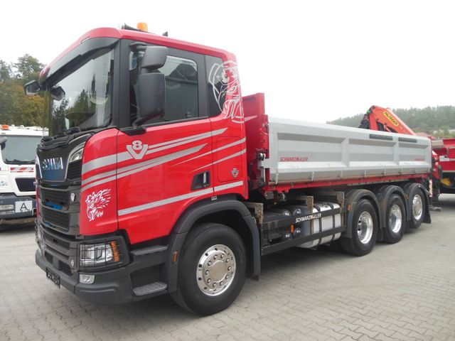 Scania R 580,8X4,KIPPER,BORDMATIC,PALFINGER PK 19.001