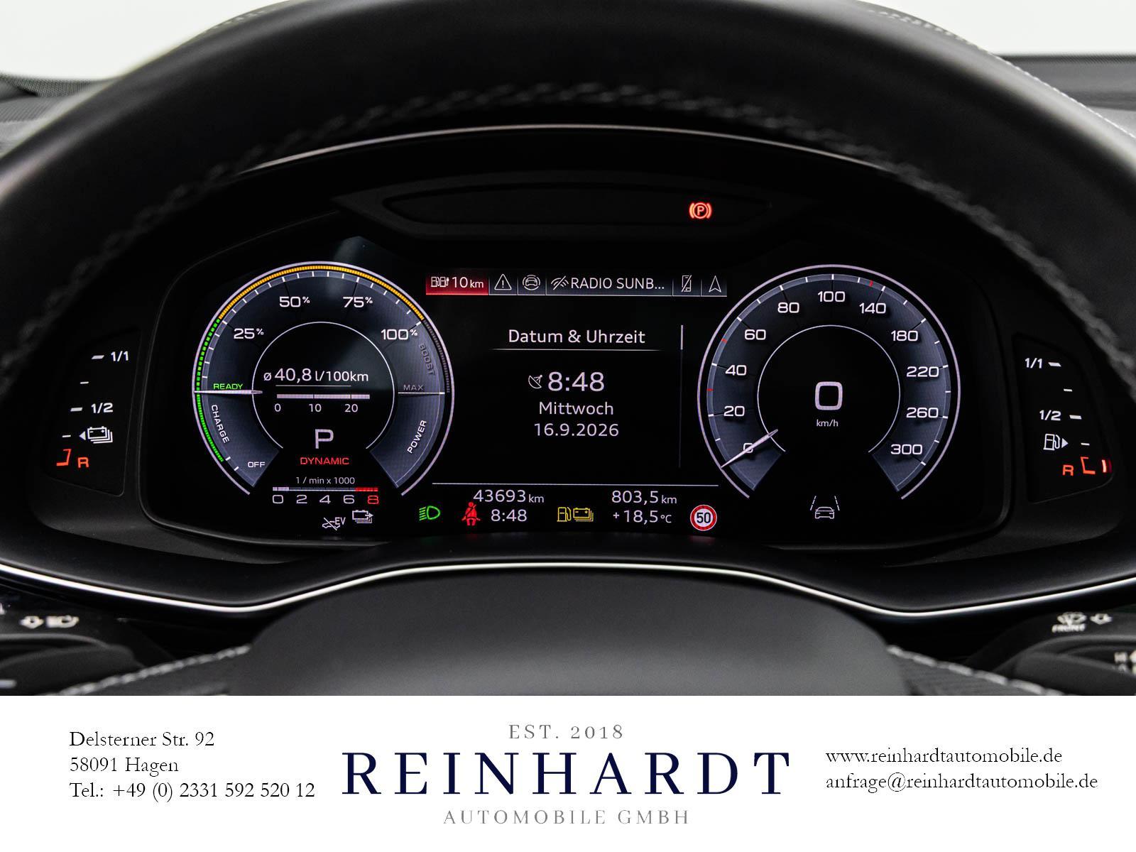 Audi Q8 55TFSie 2x S LINE BLACK LASER/SIDE/PANO/22Z.