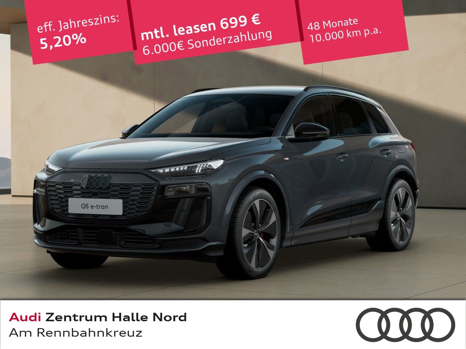 Audi Q6 e-tron quattro edition one grey