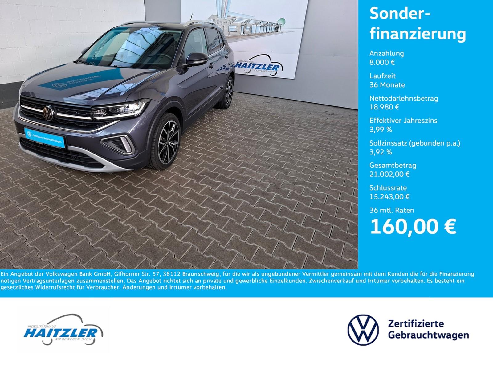 Volkswagen T-Cross Style 1.0 TSI DSG AHK + IQ.Light + ACC