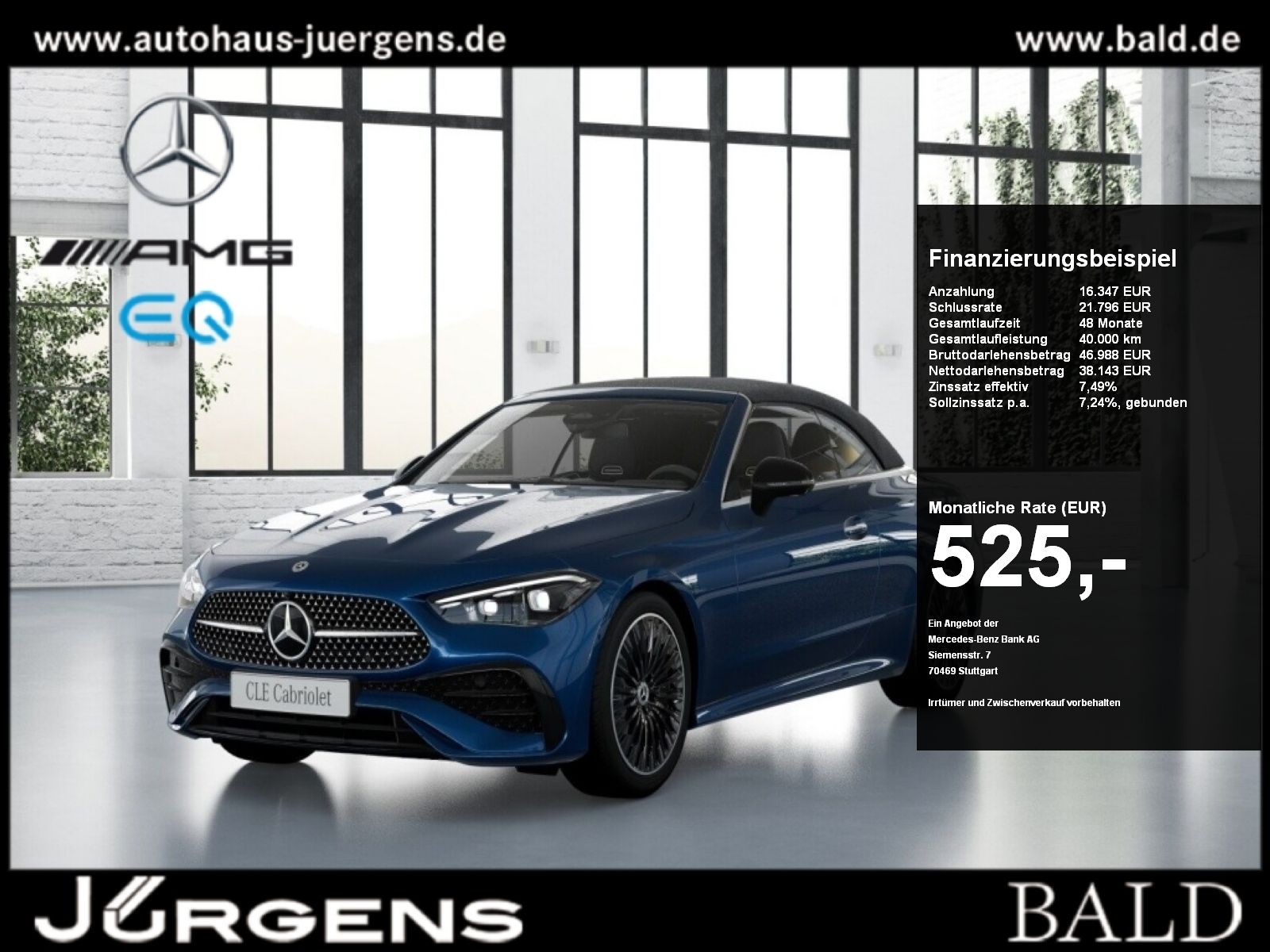 MERCEDES-BENZ CLE 200 Cabrio AMG-Sport/DIGITAL/360/Night/Keyl