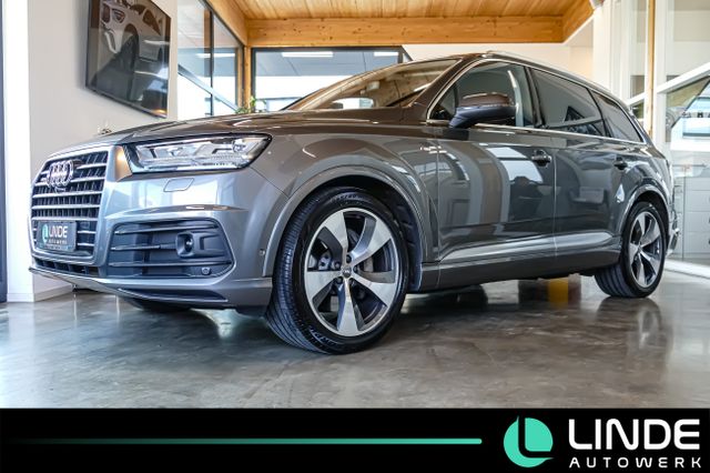 Q7 3.0TFSI S-Line |LEDER|NAVI|7-SITZER|PANO.|AHK