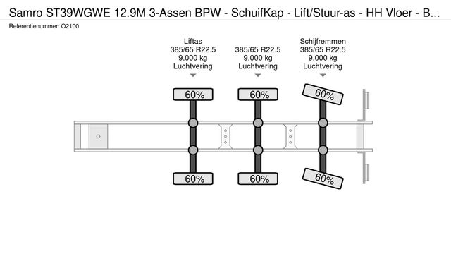 Samro ST39WGWE 12.9M3 Achsen BPW | Schiebeabdeckung