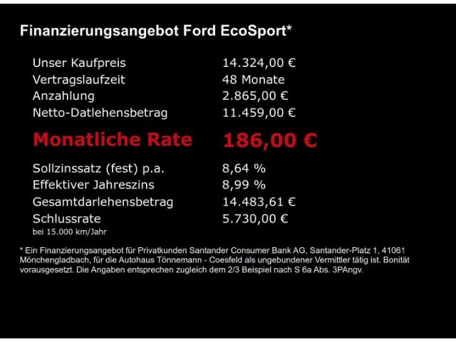 EcoSport TITANIUM AT+ANHÄNGERKUPPLUNG+NAVI+SITZ-