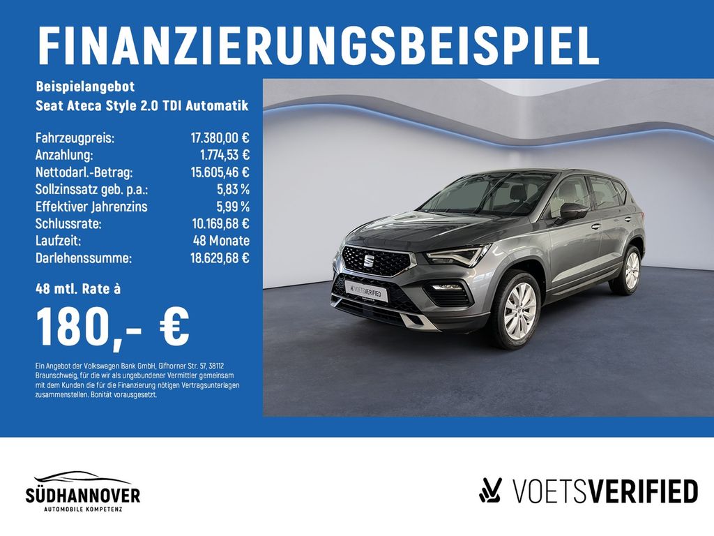 Ateca Style 2.0 TDI Automatik AHK+PDC+LED